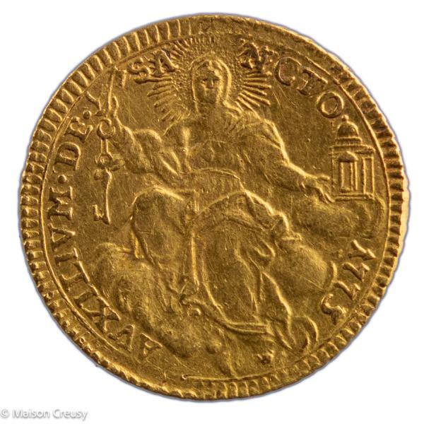 Etats Pontificaux Pie VI Sequin 1775 AN 1