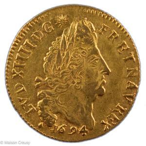 Louis XIV louis aux 4L 1694 Aix