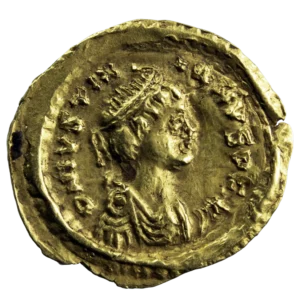 Ostrogoths Tremissis au nom de Justinien I