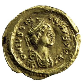 Ostrogoths Tremissis in name of Justinian I