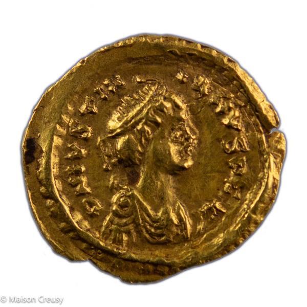 Ostrogoths Tremissis au nom de Justinien I