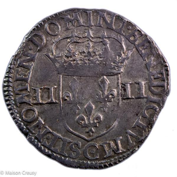 Henri IV quart d'écu 1606 Saint-Lo