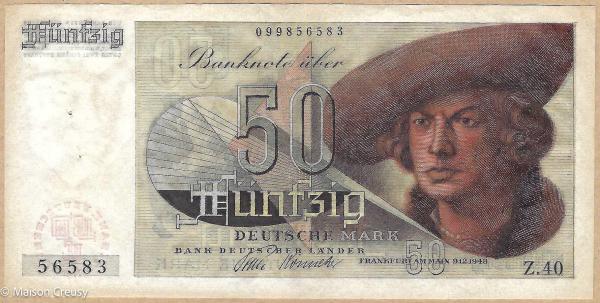 Germany 50 mark 9.12.1948