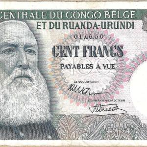 Congo Belge 100 francs 01 Juin 1956