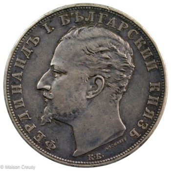 Bulgarie Ferdinand I 5 Leva 1894 Kremnitz