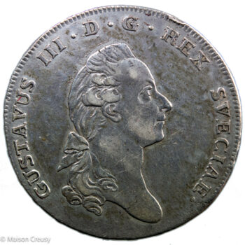 Suède Gustave III Riksdaler 1776