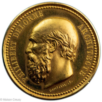 Médaille en or Philibert Delorme architecte