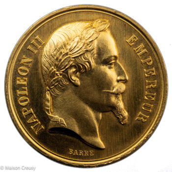 Napoléon III médaille en or Concours agricole Digne 1867