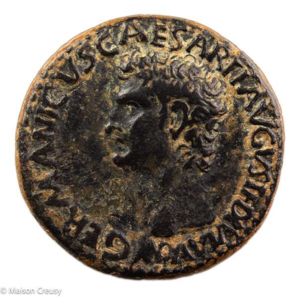 Germanicus AE As struck under Caligula