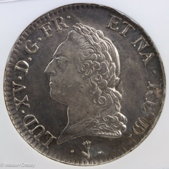 Louis XV écu à la vieille tête du Béarn 1772 NGC MS61