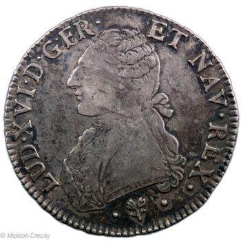 Louis XVI écu aux branches d'olivier 1786 Bayonne