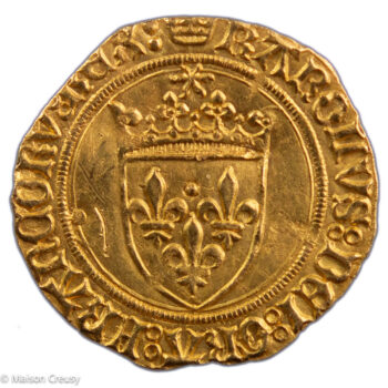 Charles VIII demi écu d'or au soleil 1ere émission Paris
