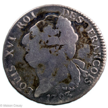 Constitution écu de 6 livres 1793 Bordeaux