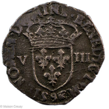 Henri III 1/8 d'écu 1588 Rennes
