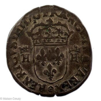 Henri IV douzain aux 2H couronnées 1593 Clermont