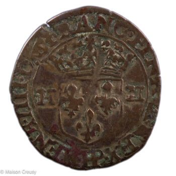 Henri IV douzain aux 2H 1er type 1594 Semur en Auxois
