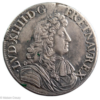 Louis XIV écu à la cravate 1679 Tours