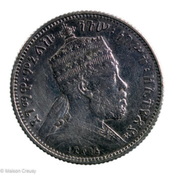 Ethiopie quart de Birr 1895