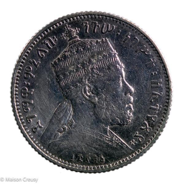 Ethiopia 1/4 Birr 1895