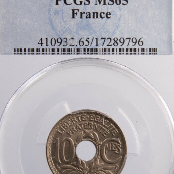 10 centimes 1920 PCGS MS65