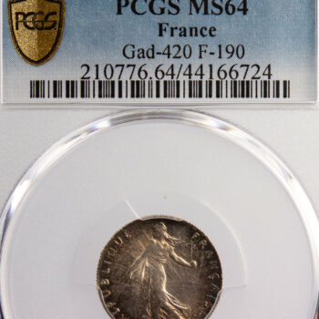 50 centimes semeuse 1900 PCGS MS64