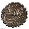 C. Naevius Balbus 79 BC AR Serrate Denarius - Image 2