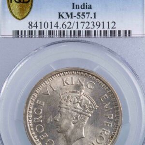 Inde George VI Rupee 1944 Bombay PCGS MS62