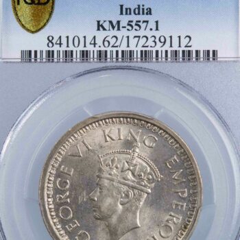 Inde George VI Rupee 1944 Bombay PCGS MS62