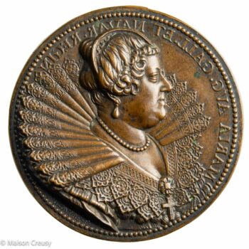 Marie de Médicis médaille 1625 par Dupré