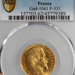 Napoléon III 20 francs 1859 Paris PCGS MS62
