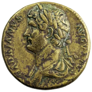 Hadrien sesterce Rome 129-130