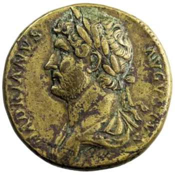 Hadrien sesterce Rome 129-130