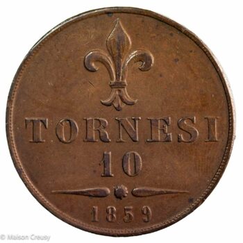 Naples et les 2 Siciles 10 tornesi 1859