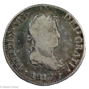 Perou Ferdinand VII 2 reales 1817 Lima JP