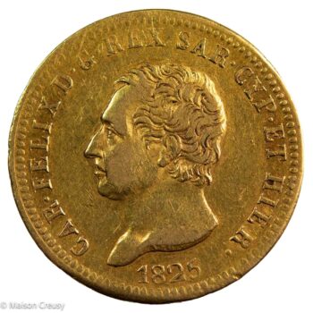 Sardaigne Charles Felix 40 lire 1825 Turin