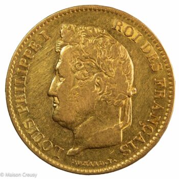 Louis Philippe 40 francs or 1836 Paris