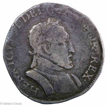 Henri II teston 1561 Nantes T pointé
