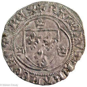 Charles VII blanc à la couronne 4eme émission Poitiers