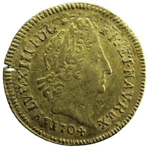 Louis XIV louis aux insignes 1704 Toulouse