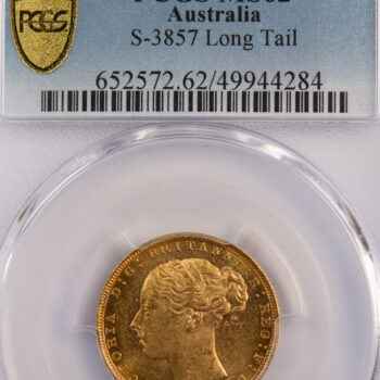 Australie Victoria souverain 1880 Melbourne PCGS MS62