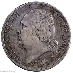 Louis XVIII AR 2 francs 1822 Paris