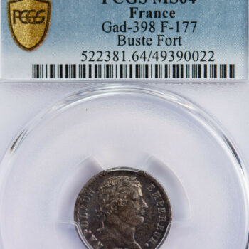 Napoléon I demi franc 1808 A PCGS MS64