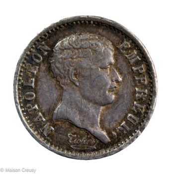 Napoléon I quart de Franc dit tête de nègre 1807 Paris