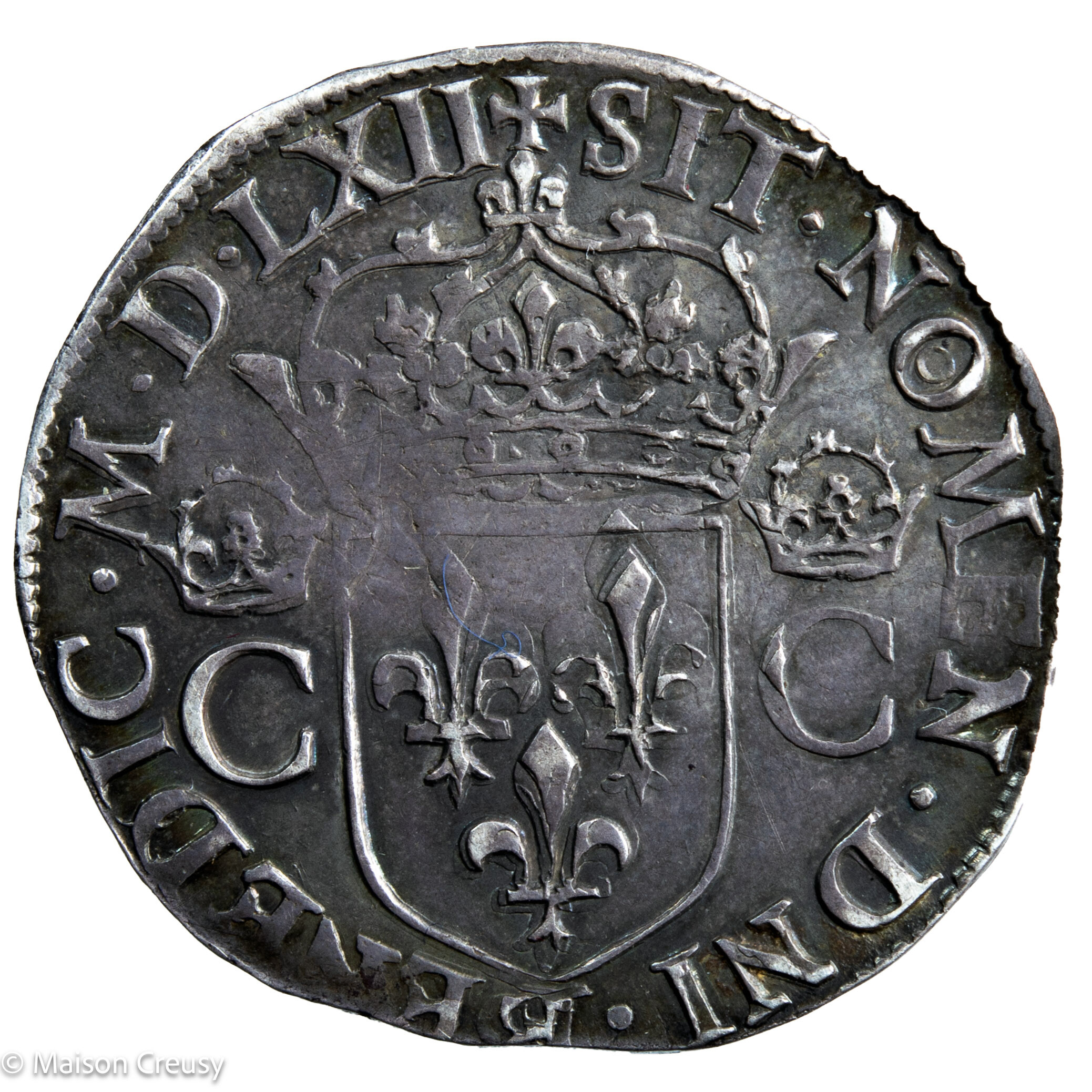 Charles IX teston 1562 Rennes