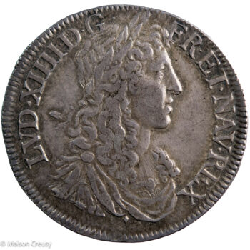 Louis XIV Demi écu juvénile 1666 Aix