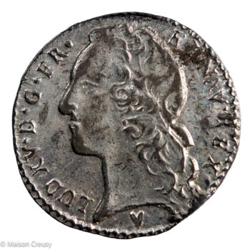 Louis XV dixième d'écu au bandeau 1765 Aix