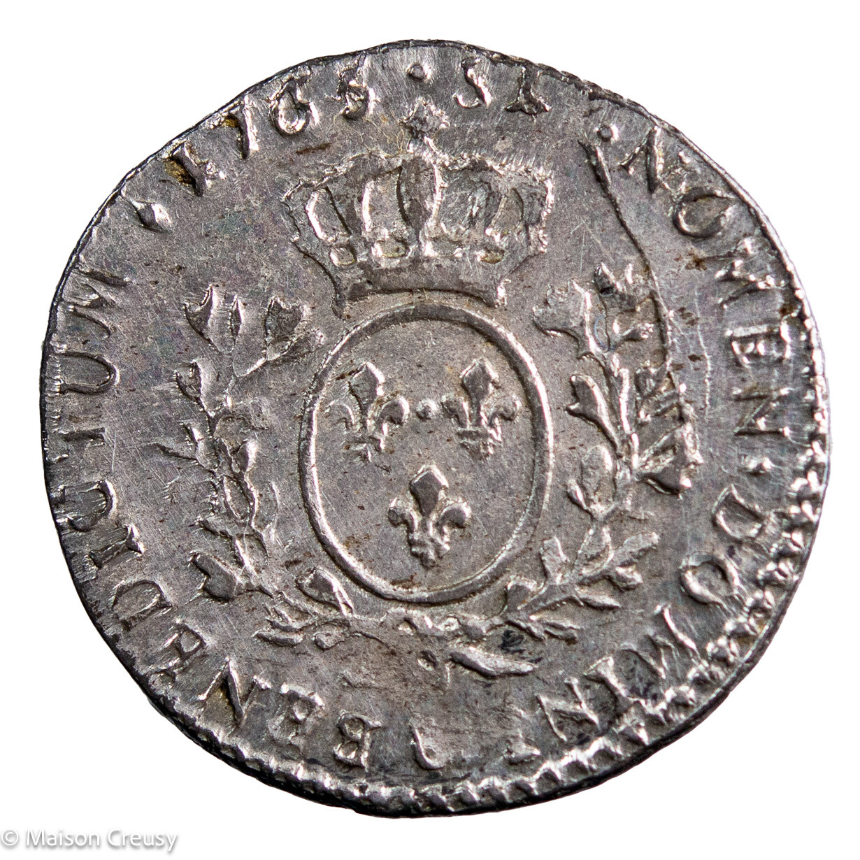 Louis XV dixième d’écu au bandeau 1765 Aix