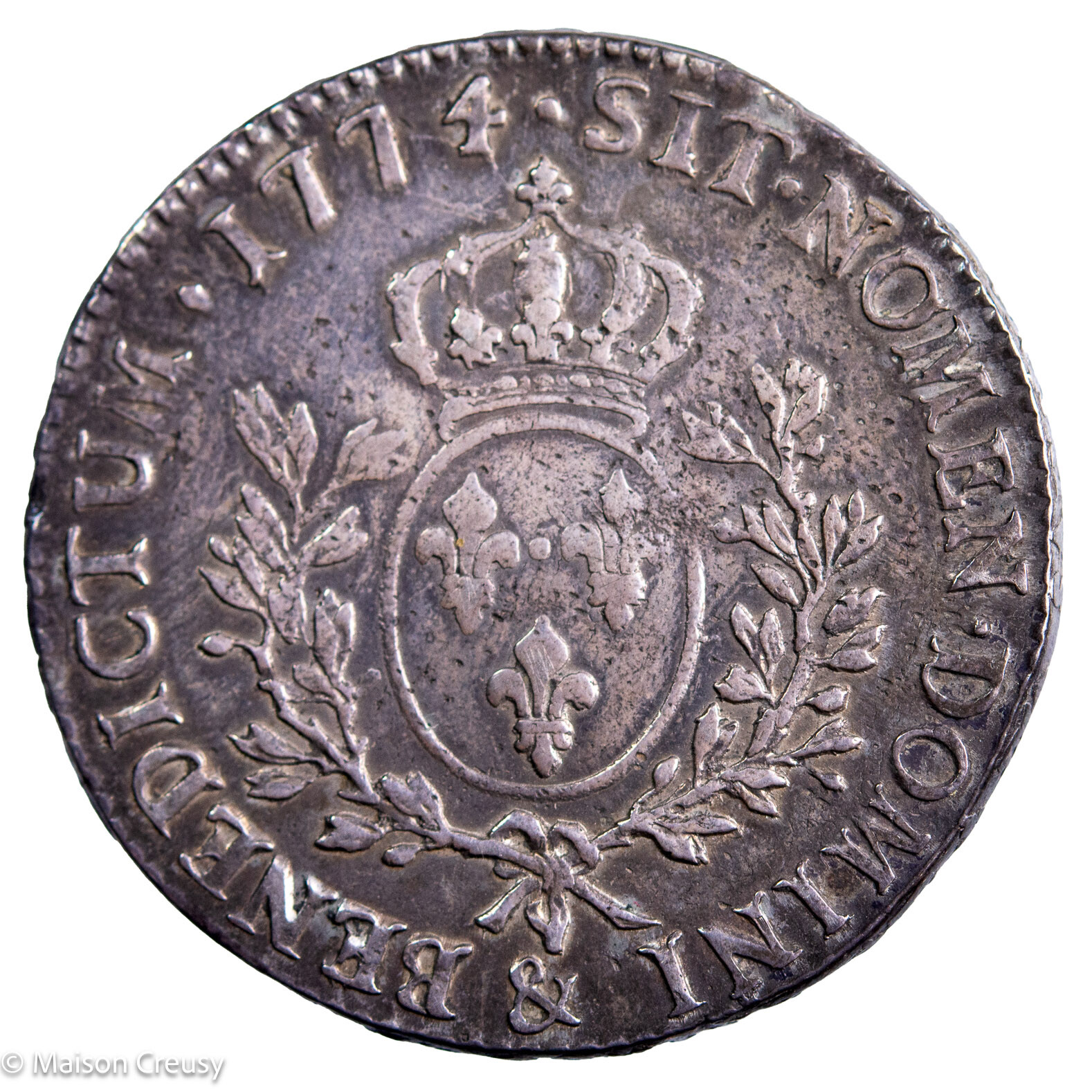 Louis XV Écu à la vieille tête 1774 Aix