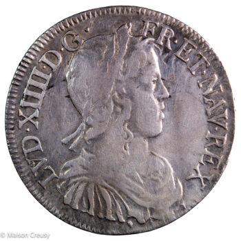 Louis XIV demi écu mèche longue 1657 Aix