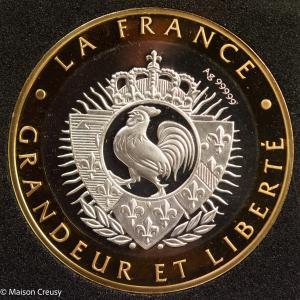 Lot of 3 silver coin La France grandeur et liberté